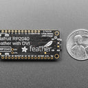 An image of Adafruit Feather RP2040 with DVI Output Port - Works with HDMI