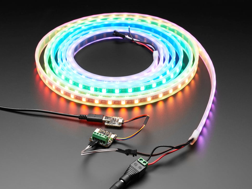 Adafruit NeoDriver - I2C to NeoPixel Driver Board - NeoPixel LEDs (a.k.a WS2812 / SK6812 family) are a super-easy way to add addressable RGB lighting with only one GPIO.