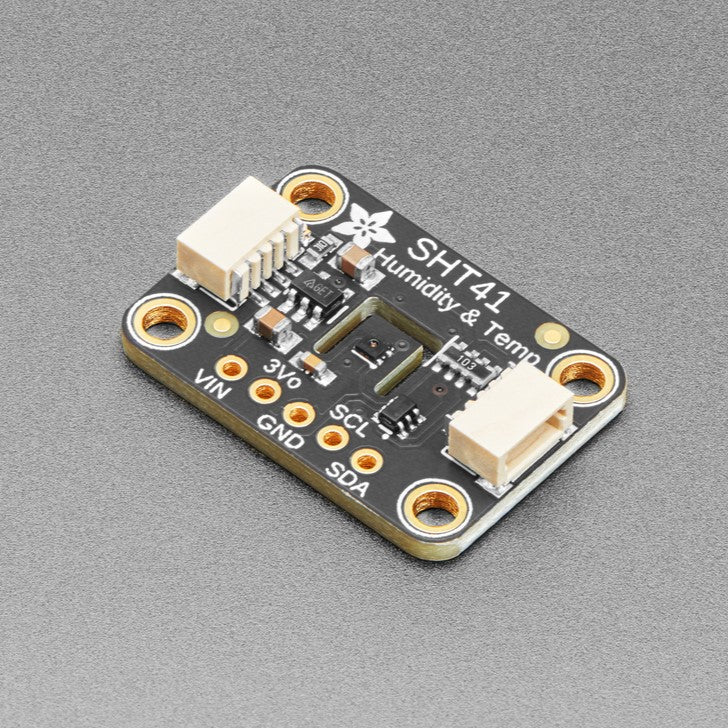 Adafruit Sensirion SHT41 Precision Temperature & Humidity Sensor - Sensirion temperature and humidity sensors are some of the finest & highest-accuracy devices you can get. This one has a true I2C interface for easy reading.