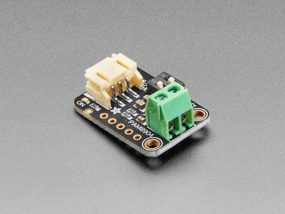 Adafruit STEMMA Piezo Driver Amp - PAM8904 - Piezos make noise when you put an AC voltage across them: and the bigger the Vpp the louder they are.