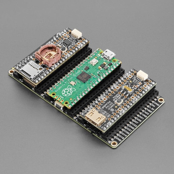 Adafruit Proto Tripler PiCowbell for Pico and PicoW - The Adafruit Proto Tripler PiCowBell is intended to be treated like a mini solder-less proto plate to simplify programming and sensor or display connectivity for your Raspberry Pi Pico board.