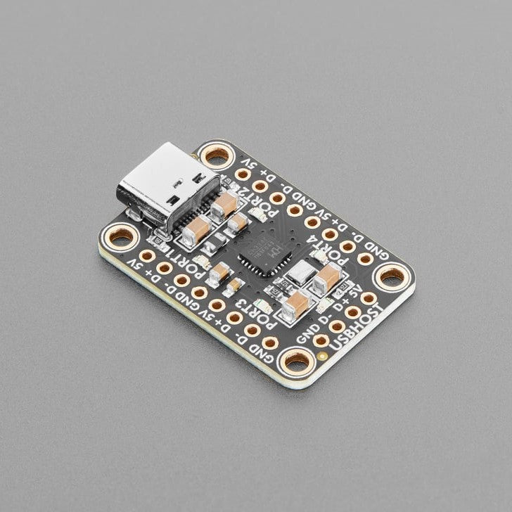Adafruit CH334F Mini 4-Port USB Hub Breakout - The Adafruit CH334F Mini 4-Port USB Hub Breakout features a CH334F USB 2.1 hub chip, which converts one high-speed port into four.