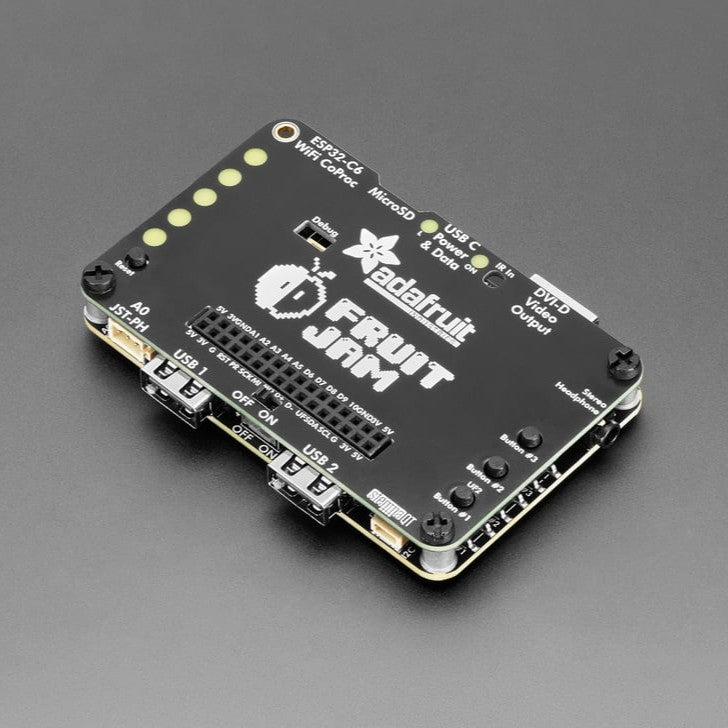 Adafruit Fruit Jam - Mini RP2350 Computer - A credit card sized mini computer with DVI output and jam packed with fun hardware.