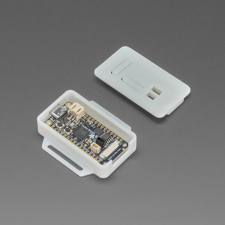Enclosure for the Adafruit Feather RP2350 with HSTX - Here is a cute and minimal enclosure for your Adafruit Feather RP2350 with HSTX Port (or the version with 8MB of PSRAM) to keep it safe during use and transport.