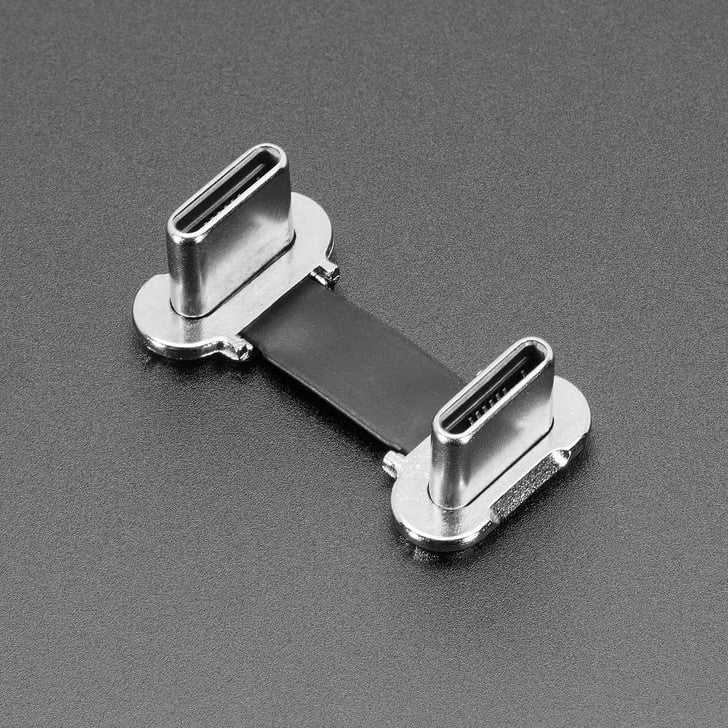 Slim Right Angle USB C to USB C Cable - Slim cables in a variety of lengths and configurations, perfect for making compact USB-C-to-C connections inside enclosures.