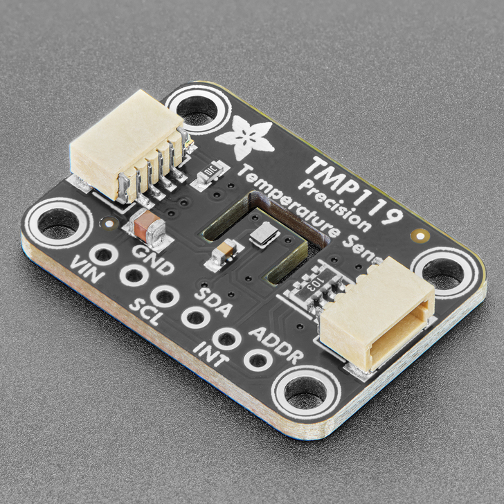 Adafruit TMP119 High-Precision ±0.03°C I2C Temperature Sensor - STEMMA QT / Qwiic - The TMP119 High-Precision Temperature Sensor is an I2C temperature sensor that will help you easily add super-precise temperature measurement and adjustment to your project.