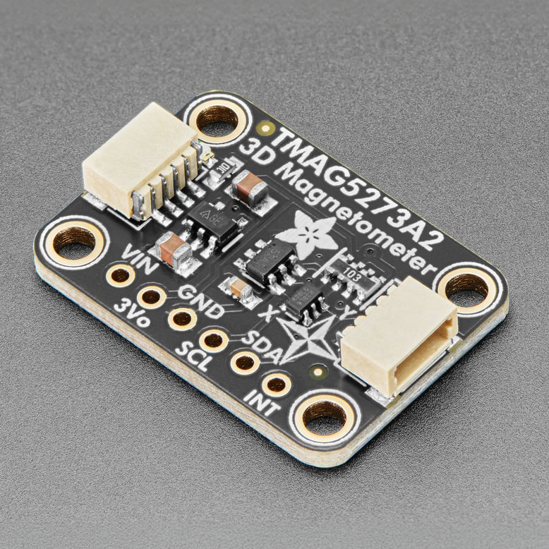 Adafruit TMAG5273 3D Hall Effect Magnetometer Breakout - STEMMA QT - A low-power linear 3D Hall-effect sensor designed for a wide range of industrial and personal electronics applications.