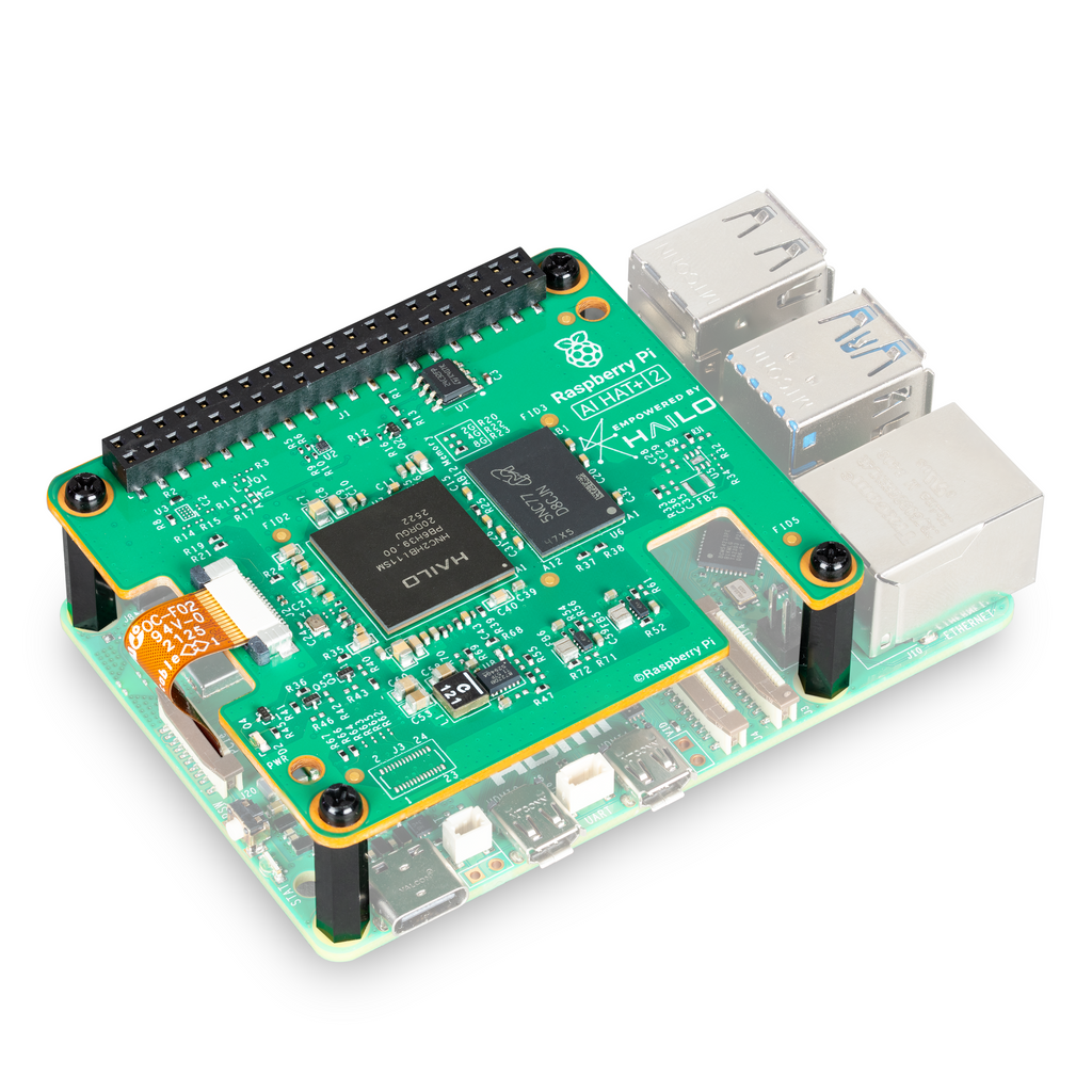 Raspberry Pi AI HAT+ 2 - Raspberry Pi AI HAT+ 2 is an add-on board based on the Hailo-10H AI accelerator that brings generative AI capability to Raspberry Pi 5.
