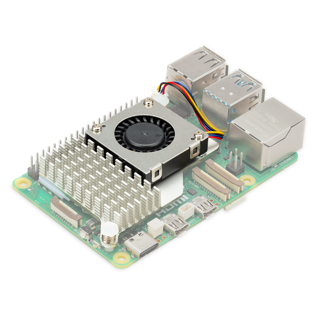 Raspberry Pi 5 Official Active Cooler - Looking for a chill way to keep your Raspberry Pi 5 as cool as a cucumber while it's working its circuits off? Enter the Active Cooler — your Pi 5’s new best friend!