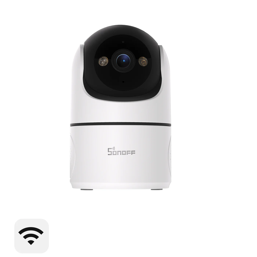 Sonoff 360° Wi-Fi Security Camera with Pan-Tilt - A 1080P HD IP camera with 360° viewing angles, night vision, motion detection and ONVIF/RTSP support.