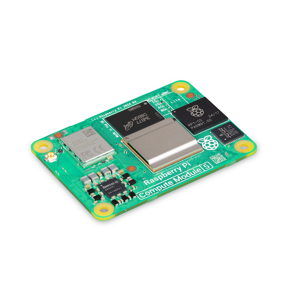 Raspberry Pi Compute Module 5 - Raspberry Pi Compute Module 5 is a system on module that delivers the power of Raspberry Pi 5 in a form factor ideal for embedded applications.