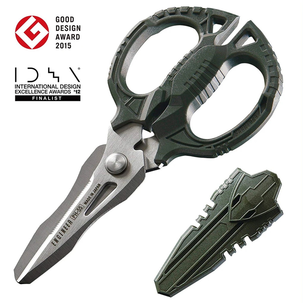 Engineer® Multi Function Scissors - These ingenious 4-in-1 multi function scissors have multiple blades to cut through a variety of different materials!