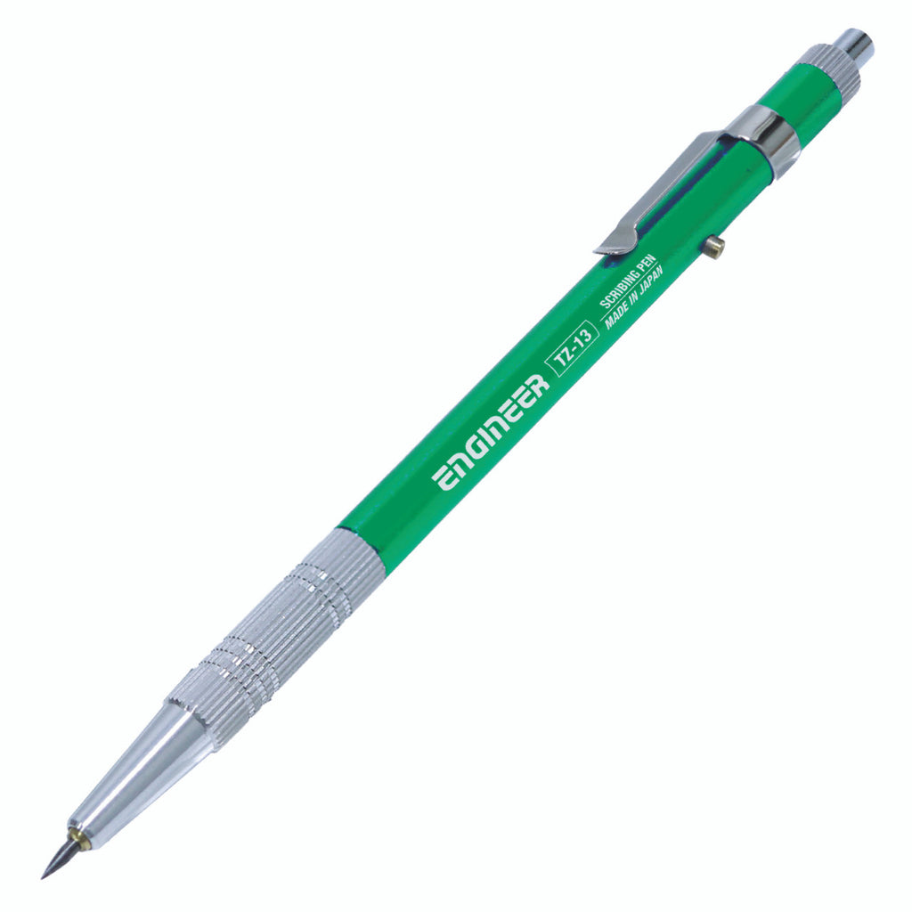 Engineer® Carbide Scribing Pen - A quality retractable scribing tool with an aluminium body and a sharp carbide steel tip.