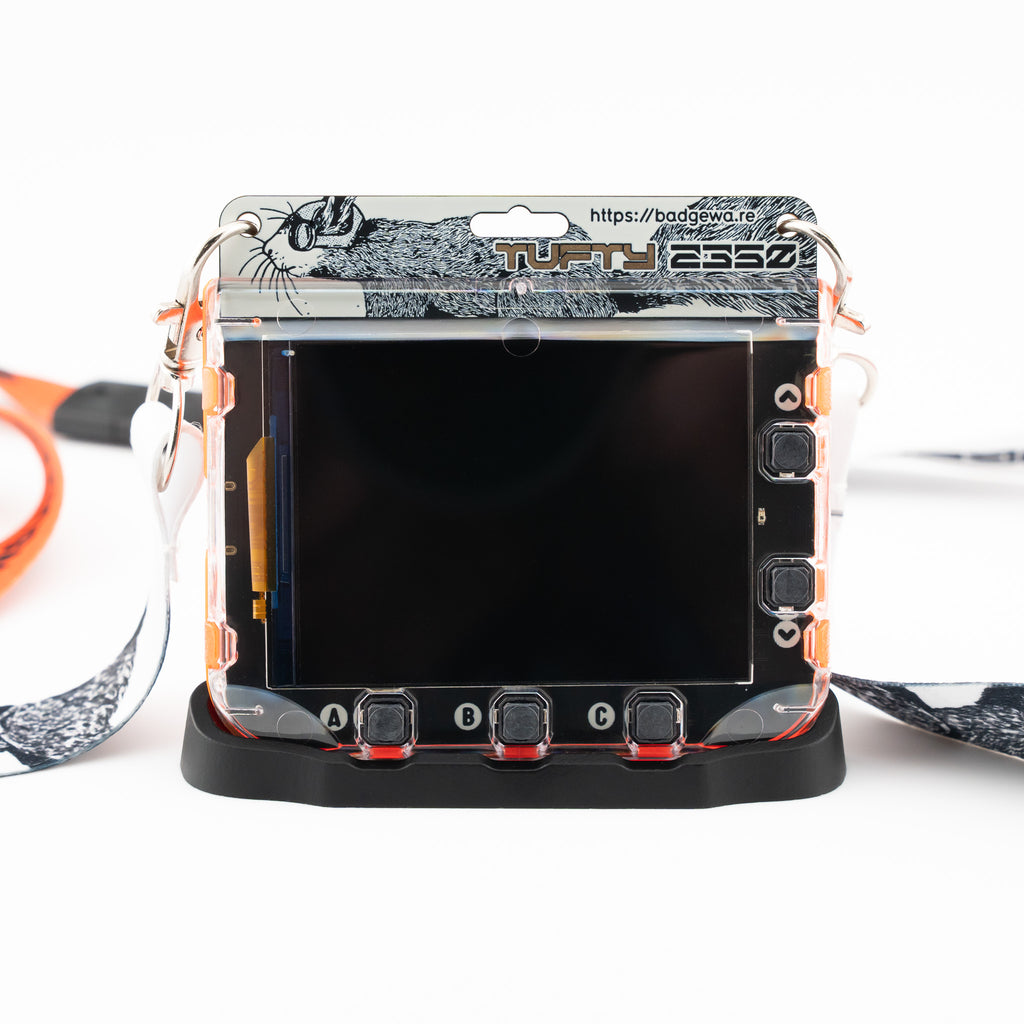 Badgeware Stand - A neat stand to give your Badgeware some extra desktop stability.