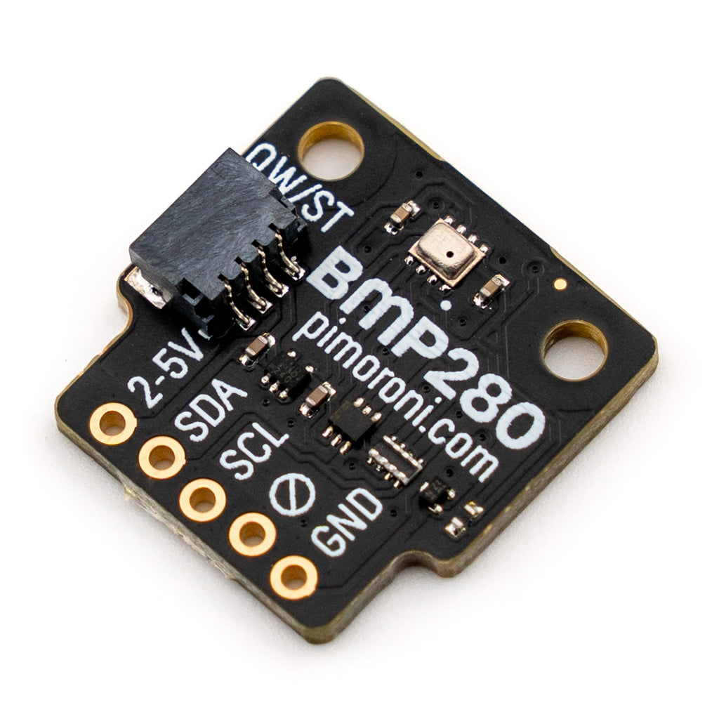 BMP280 Breakout - Temperature, Pressure, Altitude Sensor - A fast and precise environmental sensor that can measure temperature, pressure, and altitude.