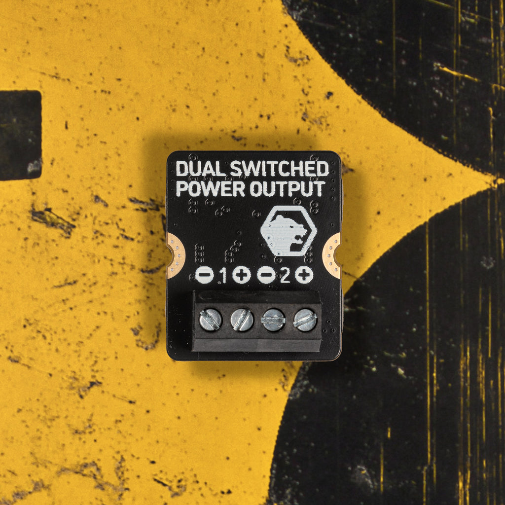 Dual Switched Power Output Module for Yukon - Deliver two high-power outputs from your Pimoroni Yukon project, with this pair of power switches.