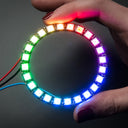 An image of Adafruit NeoPixel Ring - 5050 RGB LED with Integrated Drivers
