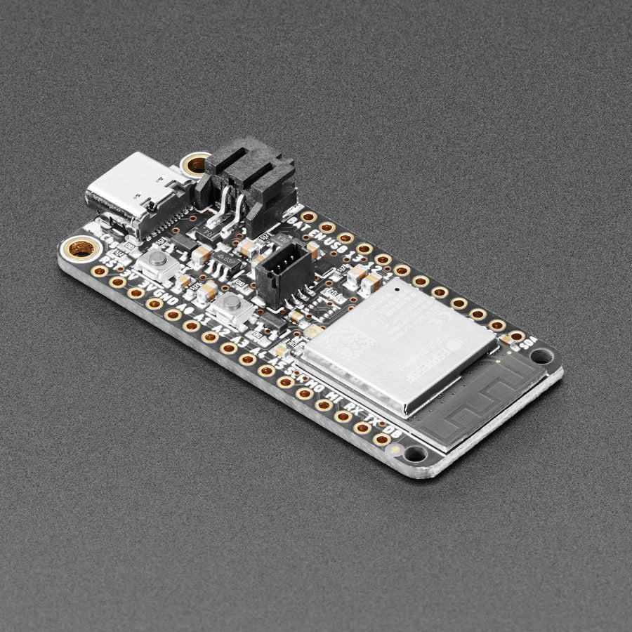 Adafruit ESP32-S2 Feather - 2 MB PSRAM - What's Feather-shaped and has an ESP32-S2 WiFi module? What has a STEMMA QT connector for I2C devices? What has your favorite Espressif WiFi microcontroller and lots of Flash and RAM memory for your next IoT project? What will make your next IoT project flyyyyy?