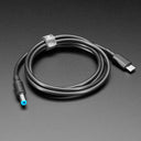An image of USB Type C 3.1 PD to 5.5mm Barrel Jack Cable - 1.2m long with E-Mark