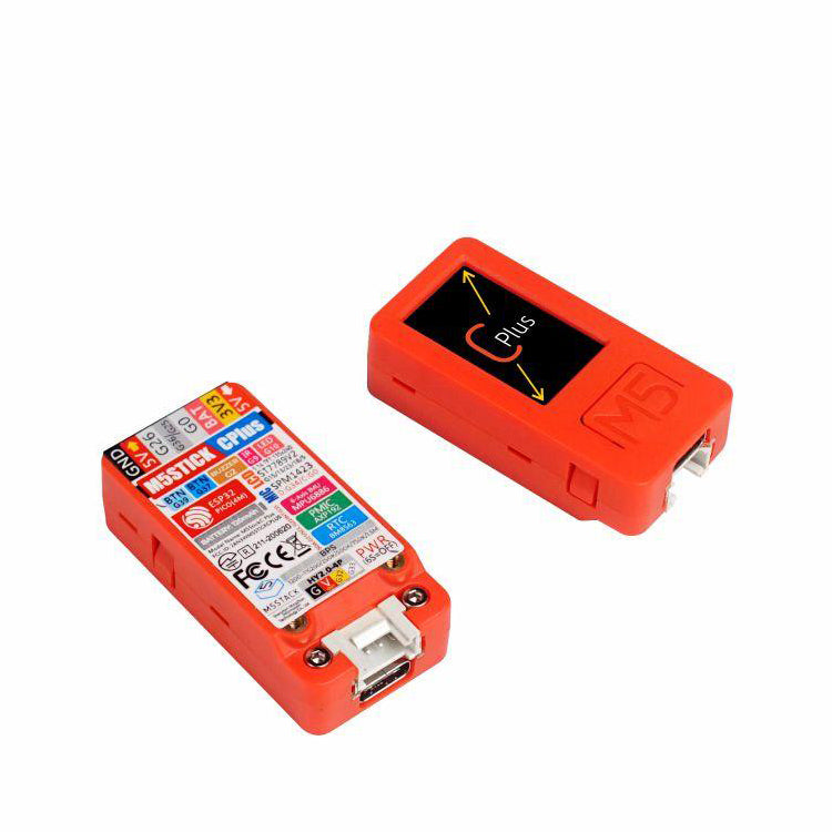 M5StickC PLUS ESP32-PICO Mini IoT Development Kit - M5StickC PLUS is powered by ESP32-PICO-D4 with Bluetooth 4.0 and WiFi and is an upgrade of the original M5StickC with a bigger screen. It is a portable, easy-to-use, open source, IoT development board.