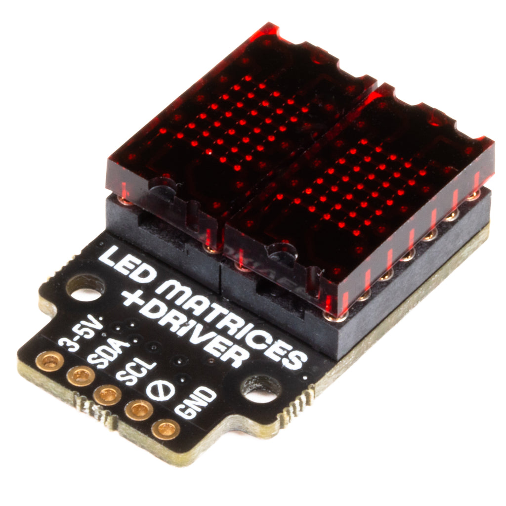 LED Dot Matrix Breakout - Get retro with this pair of 5x7 LED micro dot matrices - available in green or red!
