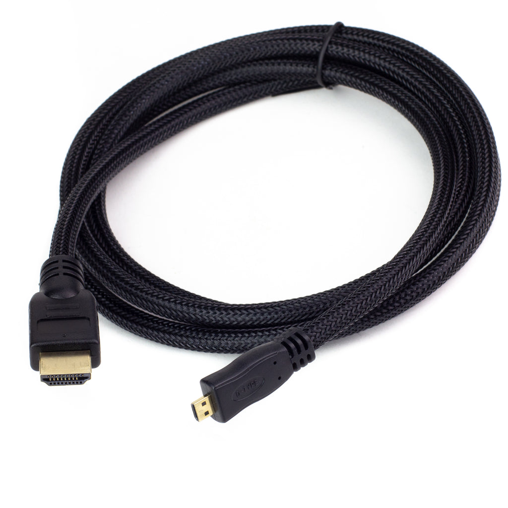 Micro-HDMI to HDMI cable (1.5m) - This lovely micro-HDMI to HDMI cable is the perfect companion to the Raspberry Pi 4.