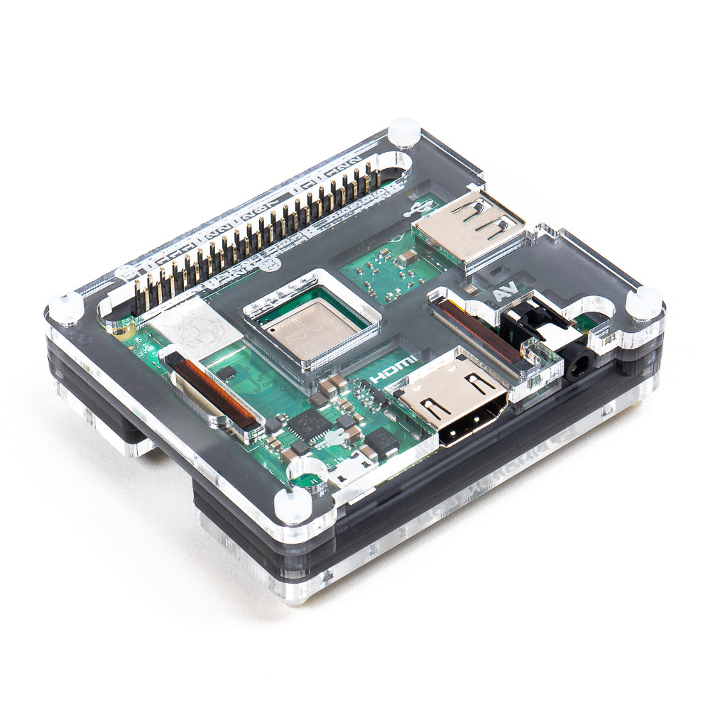 Pibow 3 A+ Coupé (for Raspberry Pi 3 A+) - Pibow 3 A+ Coupé. The slim, hackable, and attractive case for the Raspberry Pi 3 A+, now in four colour options including RAINBOW!