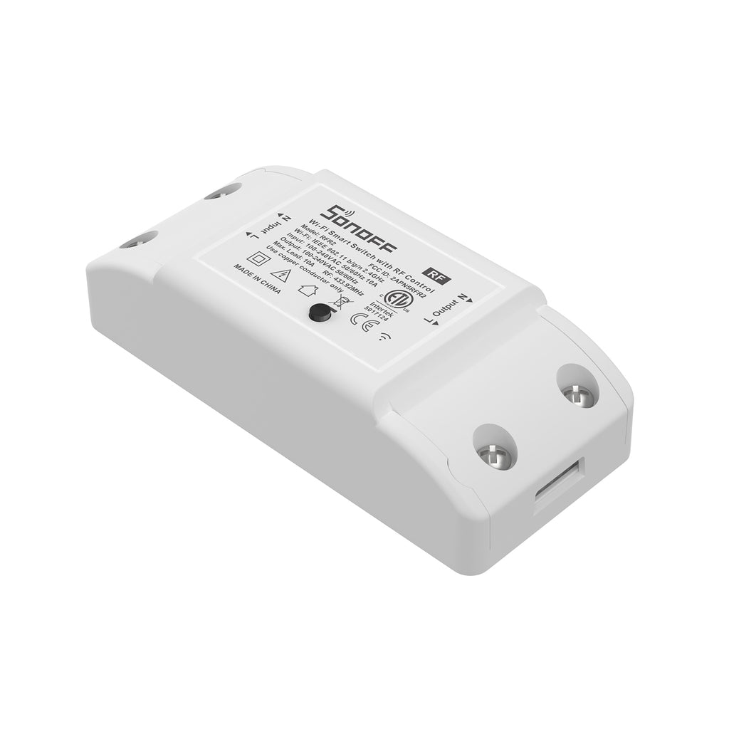 Sonoff Smart Wi-Fi Relay (10A/2.2kW) - Add smart control to almost any mains-powered device with this compact relay.