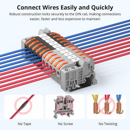 Sonoff DIN Rail Wire Connectors (20 pcs)