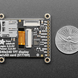 Adafruit 1.54" 240x240 Wide Angle TFT LCD Display with MicroSD - ST7789 with EYESPI Connector