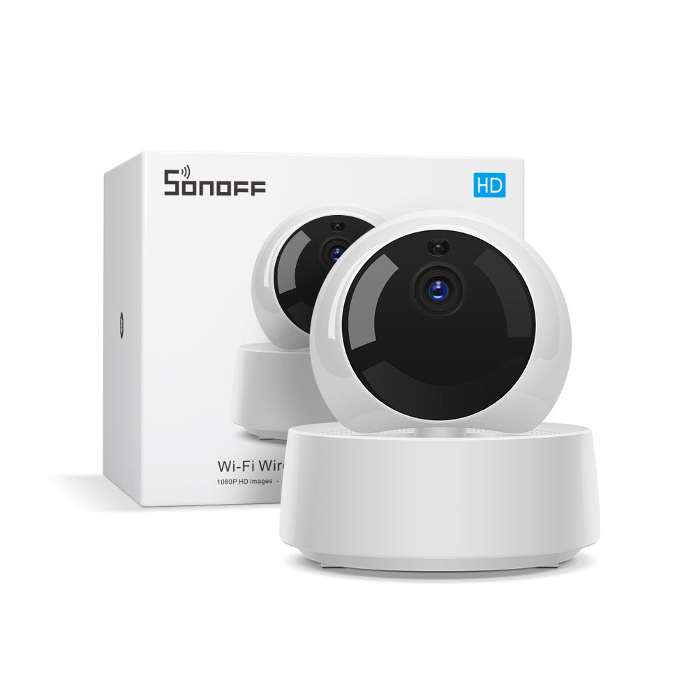 Sonoff 360° Wi-Fi & Ethernet Security Camera - A 1080P HD IP camera with 360° viewing angles, night vision, motion detection and RTSP support.