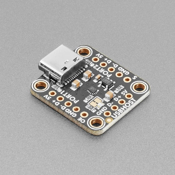 Adafruit TS3USB30 1 to 2 USB Switch - The Adafruit TS3USB30 1 to 2 USB Switch is a nifty breakout board for the TI TS3USB30 that will let you connect one of two USB devices to a single port, handy when you have multiple chips that you may want to communicate over USB but you don't want a hub. This breakout will connect one or the other - it's designed specifically for USB so it can handle high bandwidth USB 2.0 connections of 480 Mbps.
