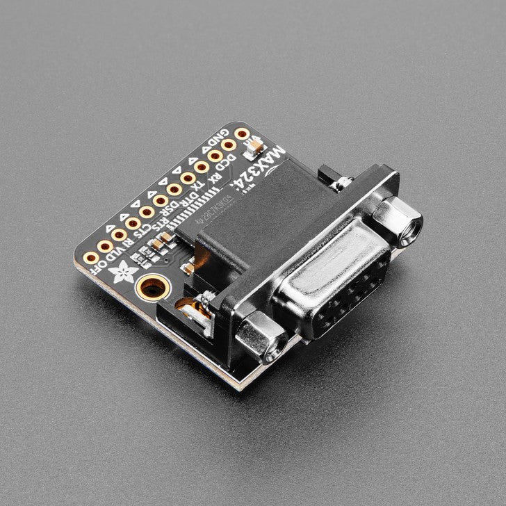 Adafruit RS-232 Full Pinout Level-Shifter Breakout - If you want to interface with telco, retro, or industrial equipment, you'll probably run into RS-232 interfaces. The Adafruit RS232 Full-Pinout Breakout with 8 Channels of UART to RS-232 Level Shifters is your friend in such cases.