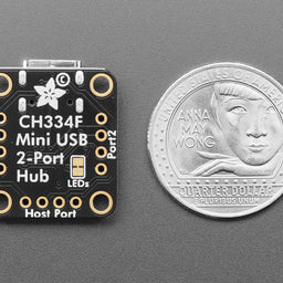 Adafruit CH334F Mini 2-Port USB Hub Breakout