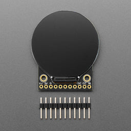 Adafruit 1.28" 240x240 Round TFT LCD Display with MicroSD - GC9A01A with EYESPI Connector