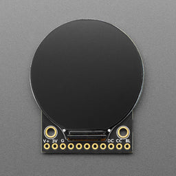 Adafruit 1.28" 240x240 Round TFT LCD Display with MicroSD - GC9A01A with EYESPI Connector