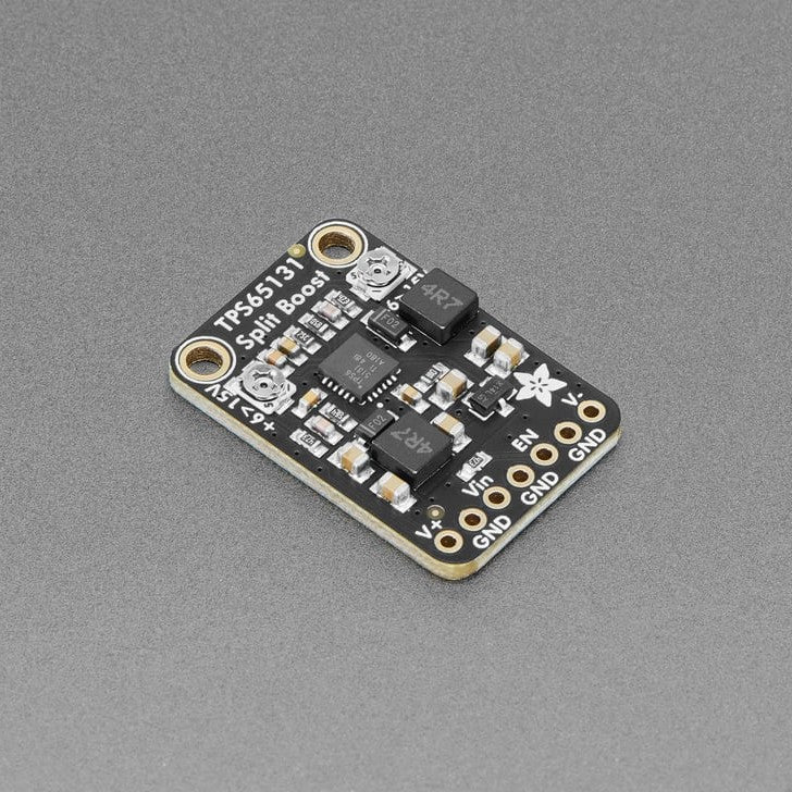 Adafruit TPS65131 Split Power Supply Boost Converter - +6~15 / -6V~-15V - Need split-rail voltages for your vintage electronics? This breakout generates both positive and negative voltage rails from a single 3-5V input.