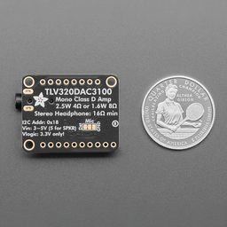 Adafruit TLV320DAC3100 - I2S DAC with Headphone and Speaker Out