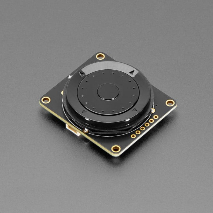 Adafruit ANO Rotary Navigation Encoder to I2C Stemma QT Adapter with Pre-Soldered Encoder - This pre-soldered breakout lets you add a funky ANO rotary encoder wheel to your project. It has a Stemma QT connector for easy I2C connectivity.