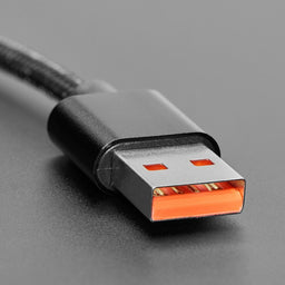 Black Woven USB C to USB A Cable - 2 meters long