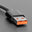 An image of Black Woven USB C to USB A Cable - 2 meters long