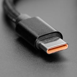 Black Woven USB C to USB A Cable - 2 meters long