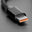 An image of Black Woven USB C to USB A Cable - 2 meters long