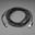 An image of Black Woven USB C to USB A Cable - 2 meters long