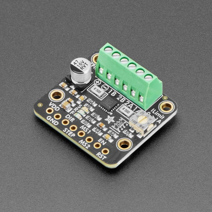 Adafruit STSPIN220 Stepper Motor Driver Breakout Board - This breakout makes controlling stepper motors easy-breezy, with a simple GPIO-only interface.