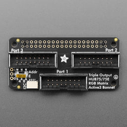Adafruit Triple LED Matrix Bonnet for Raspberry Pi - For HUB75