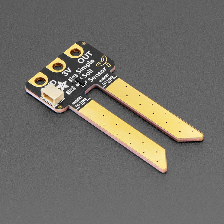 Adafruit Simple Soil Moisture Sensor - For micro:bit, and more - Perfect for educational uses, the Adafruit Simple Soil Moisture Sensor is low cost, and easy to use.