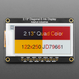 Adafruit 2.13" 250x122 Quad-Color eInk / ePaper Display w/ SRAM