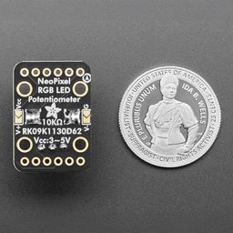 Adafruit NeoPot - Clear Shaft Potentiometer with RGB NeoPixel