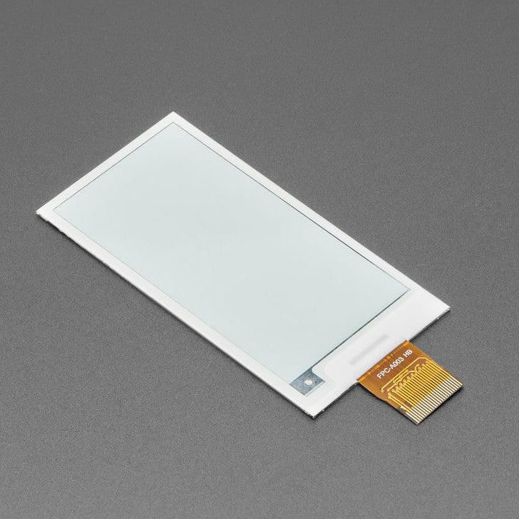 2.66" 296x152 Monochrome or Gray eInk / ePaper - Bare Display - SSD1680 - For folks who want to DIY their own E-Ink setups, this is a 2.66" diagonal 296x152 Monochrome or Gray eInk / ePaper Bare Display.